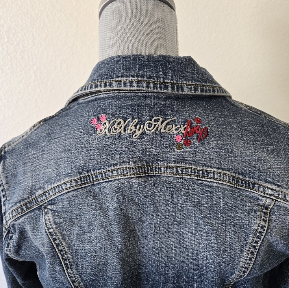 Vintage Y2K Miss Sixty‎ Jean Blue Denim Fitted Jacket Size Medium - Picture 9 of 16